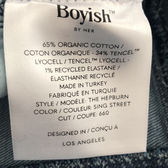 NWT Boyish The Hepburn Medium Wash Zip Front Denim Dress Sz 6 - Picture 11 of 11